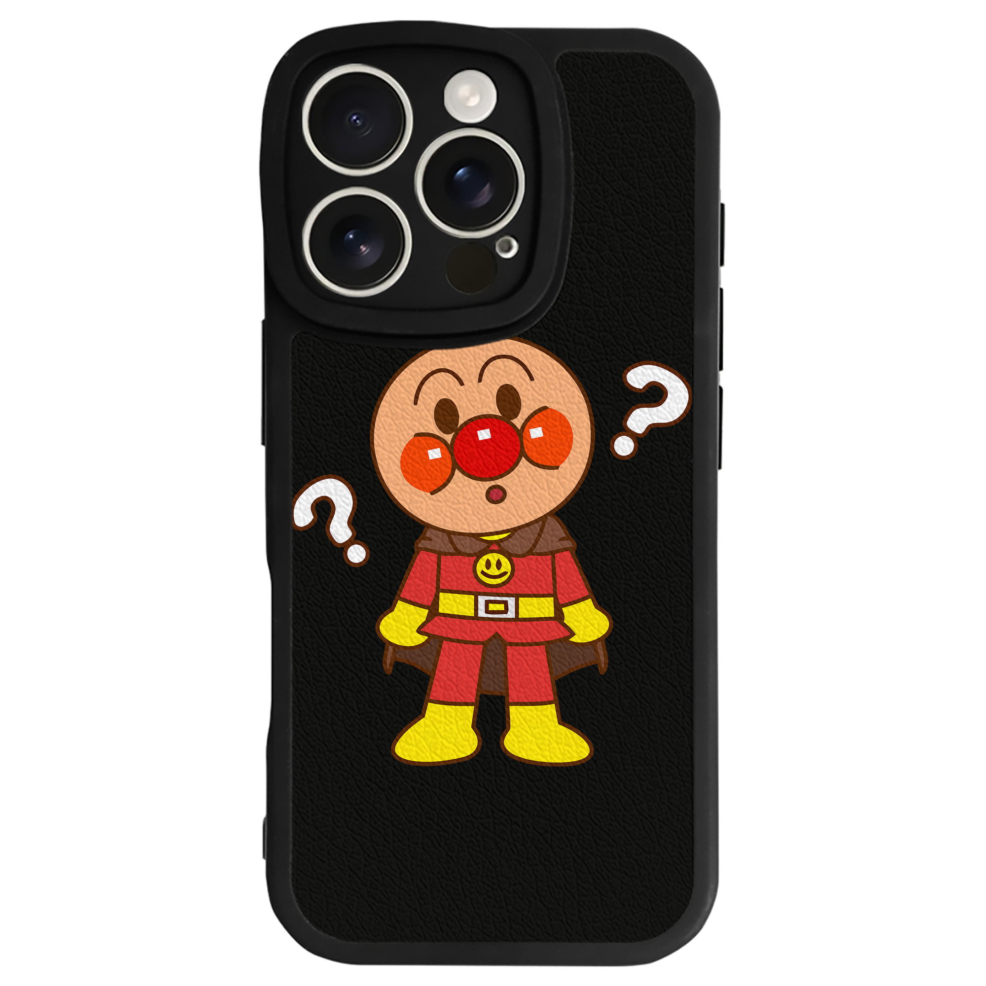 （画像用） アンパンマン Anpanman 【iPhone 16シリーズ対応】シリコンスマホケース（レザー調） 材質：シリコン